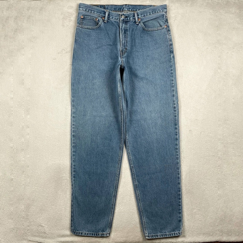 Vintage Levi's 560 Jeans Mens 34x35 Blue Medium Wash Loose Fit Tapered Leg READ